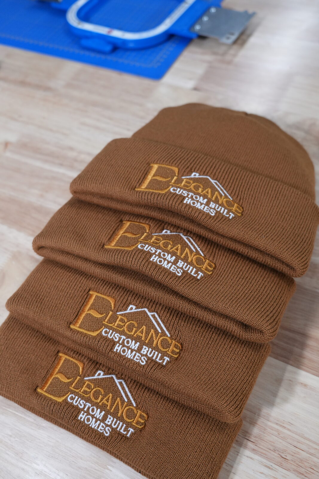 Elegance Custom Built Homes embroidered beanies
