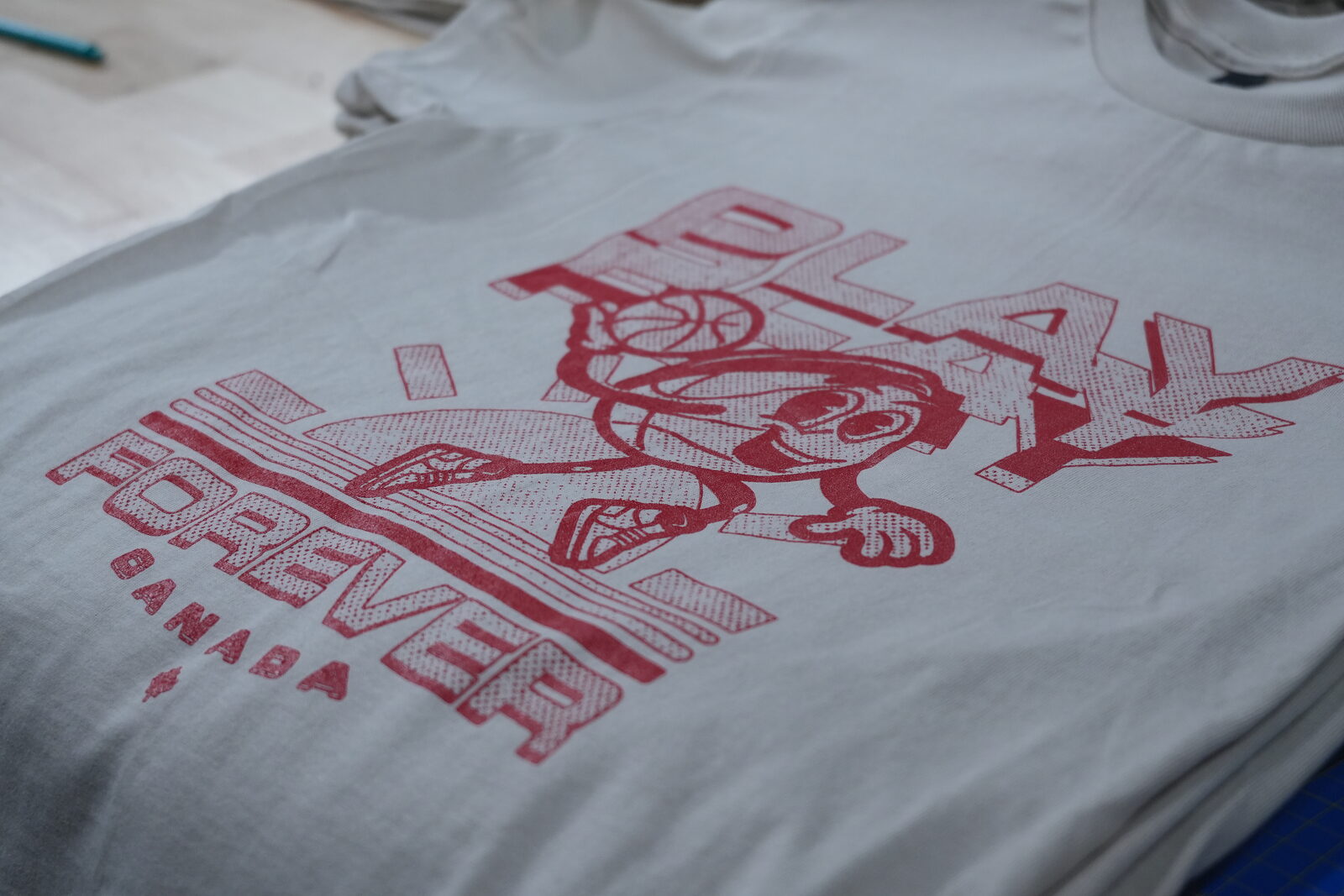 Play Forever Canada vintage-style screen print