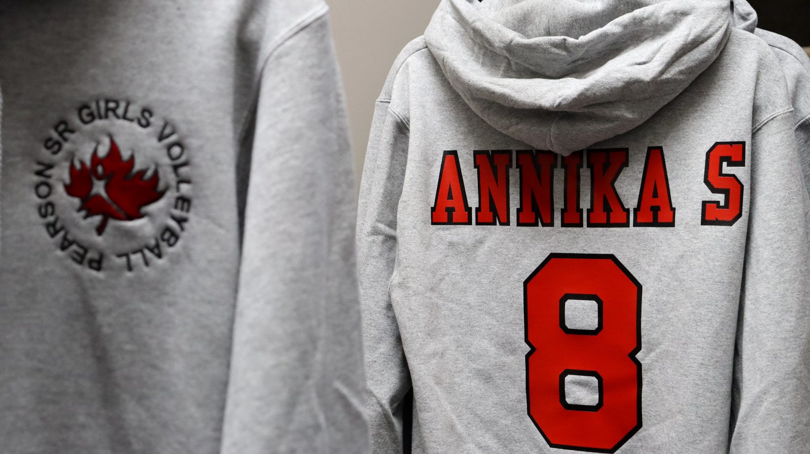 Annika &mdash; jersey number in heat-transfer vinyl